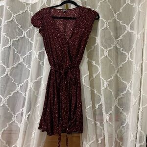 Aerie maroon dress